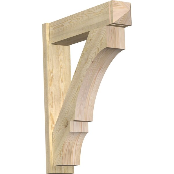 Ekena Millwork Balboa Arts & Crafts Rough Sawn Outlooker, Douglas Fir, 8"W x 34"D x 42"H OUT08X34X42BOA03RDF - main